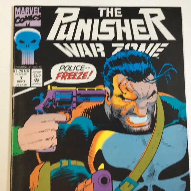 The Punisher War Zone #7 Marvel Comics VF/NM 1992 Romita Jr 2