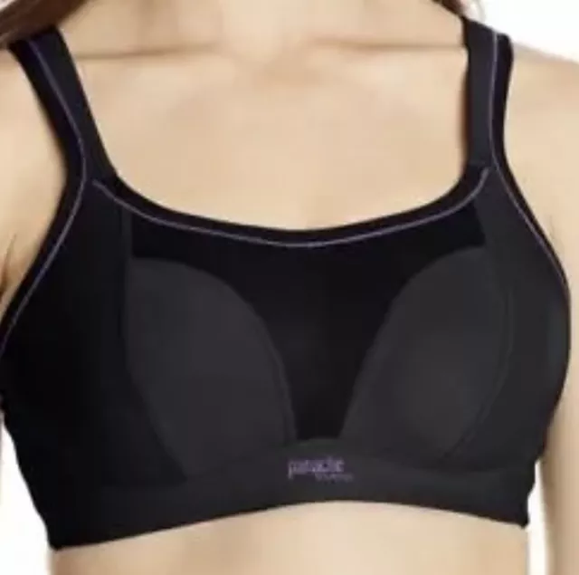 Panache Sports Bra Non Wired Supportive High Impact Active Gym Bra Uk/USA 34 F