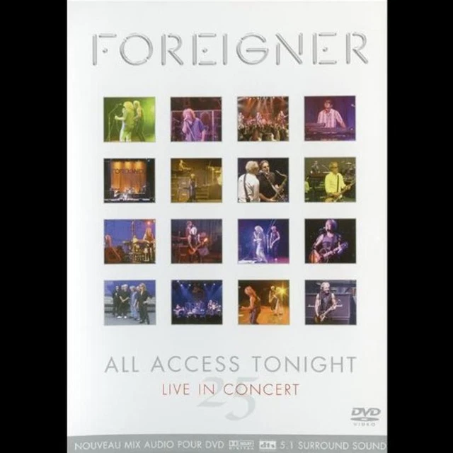 NEW SEALED FOREIGNER All Access Tonight Live In Concert 25 DVD
