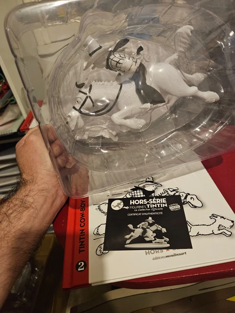 Figurine tintin collection hors serie noir et blanc numero 7 tintin