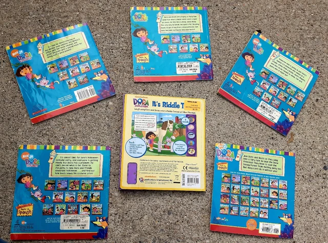 NICKELODEON NICK JR Dora The Explorer Riddle Time Play A Sound Book 9 ...