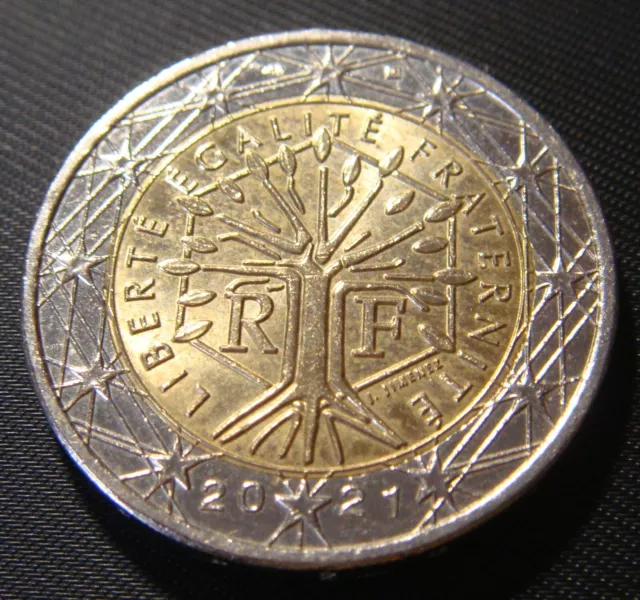 2 EURO Münze Frankreich 2021 - Lebensbaum