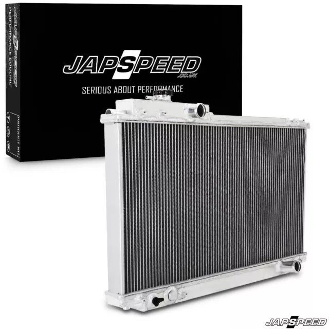 JAPSPEED 50mm LEGA ALLUMINIO RADIATORE CORSA PER TOYOTA SUPRA MK4 JZA80 MANUALE