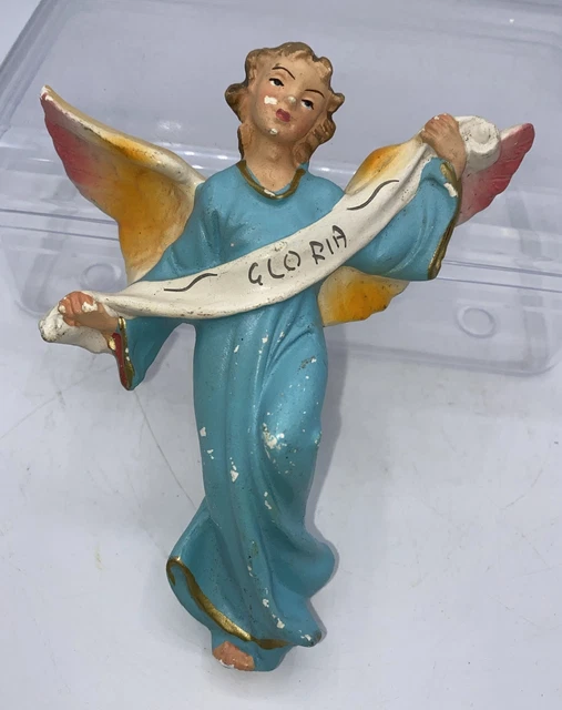 Santon Ange Gloria Plâtre 13,5 cm de haut