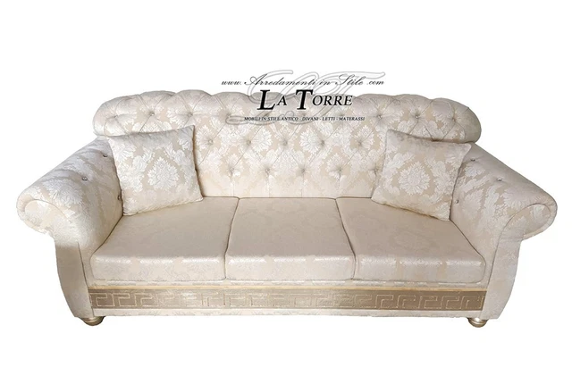 Canapé-lit 3 Places BROADWAY - Maison Du Monde - Velours Beige - Occasion