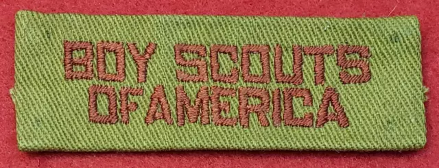 2 Line "Boy Scouts of America" Program Strip - 1918-1920 - Type 1 - BSA