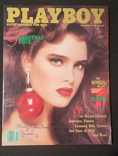 Playboy Magazine December 1986 Brooke Shields Gala Christmas Issue