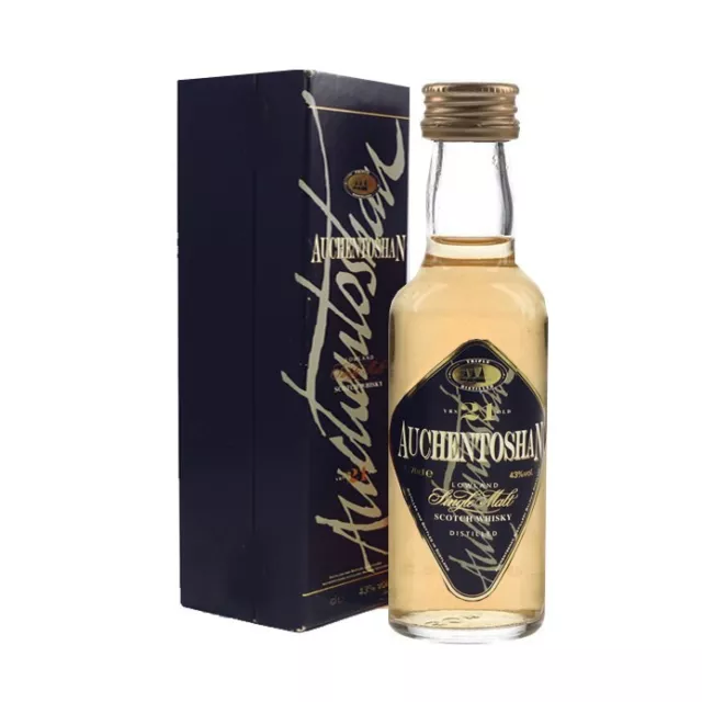 Auchentoshan 1970 21YO 5cl 43% Black Label Miniature Single Malt Scotch Whisky