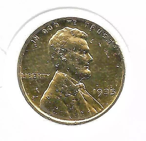 1935 US Liberty Lincoln Wheat Gold Cent Penny Collectible Collection Coin LOT:13