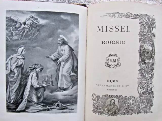 Missel Romain illustré - éditeurs Roux-Marchet et Cie de 1909 / Monogrammé H.O.