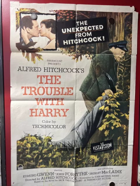 The Trouble With Harry Original One Sheet Movie Poster 1955 Alfred Hitchcock 2