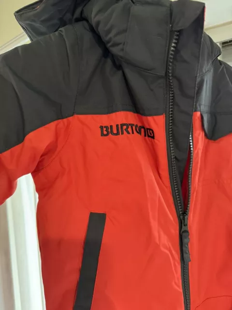 Burton Kids Sz 4 T  Red And Black Snowboarding Snow Suit Extremely Good Cond