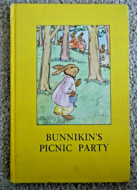 Bunnikin's Picnic Party Ladybird Book Low Tally 160 Rare Hardback  M421