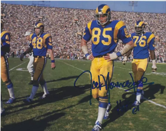 JACK YOUNGBLOOD Los Angeles RAMS Signed 8 x 10 Photo NFL Football HALL OF FAME