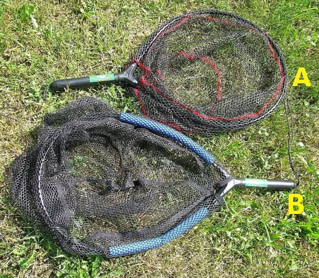 Gummiert, schwimmend Forellenkescher, Wattkescher, Bootskescher