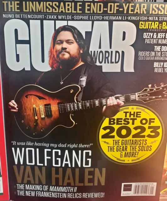 WOLFGANG VAN HALEN Guitar World Magazine January 2024 Brand New