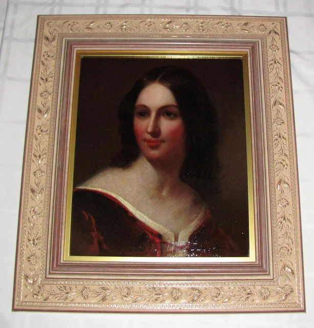 Antique Old Master Italian School Oil on Canvas Painting 19th Century