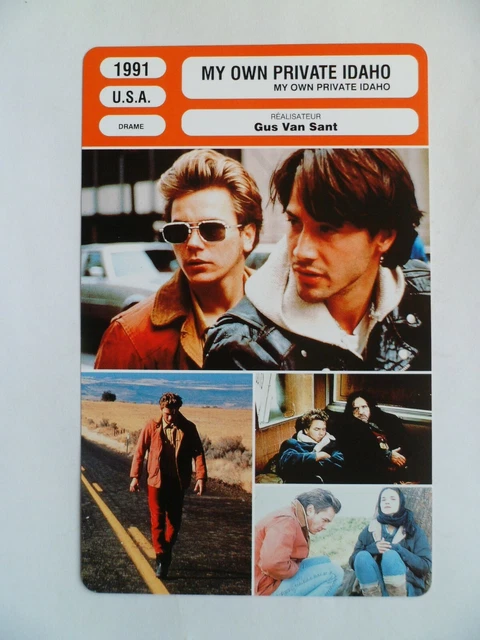 CARTE FICHE CINEMA 1991 MY OWN PRIVATE IDAHO River Phoenix Keanu Reeves ...