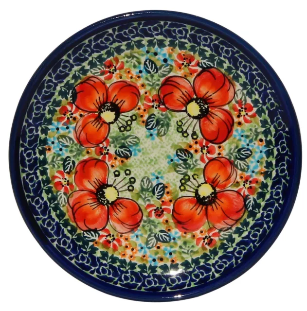 Polish Pottery Plate 6.5 Inch from Zaklady Boleslawiec in Unikat Pattern