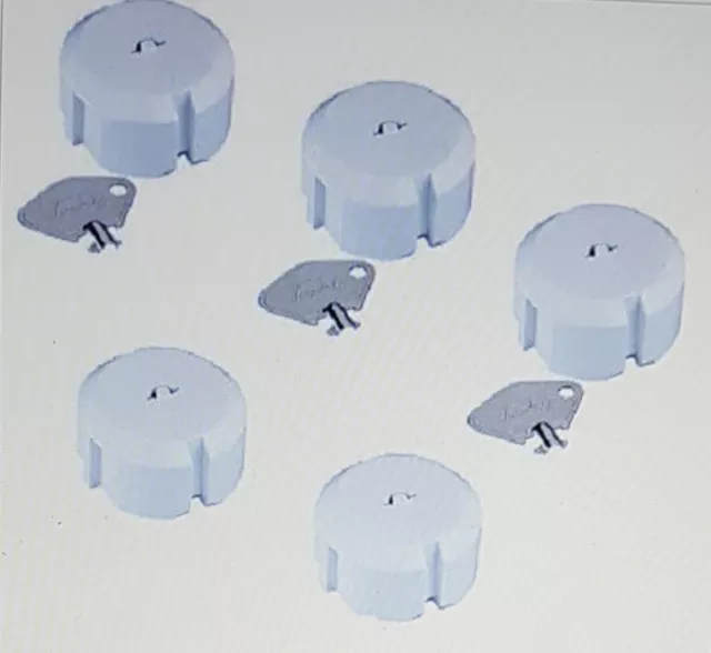 Steckdosen-Kinderschutz 6310-001.01, x5 Stück, von TEDDY , weiss, neu