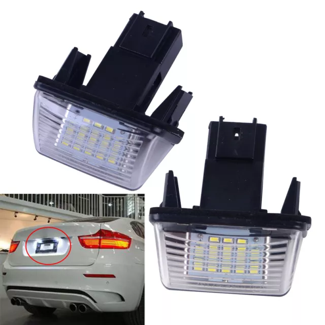 2* 18 LED License Number Plate Light Lamp pour Peugeot 206 207 307 Citroen C3 FR