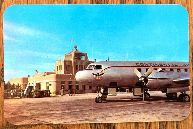 TULSA, OKLAHOMA: Municipal Airport, Continental Convair & Terminal Bldg. ca1950