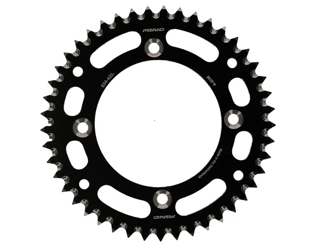 Ruota Dentata 110 BCD In Alluminio: 34-50 Denti (Argento/Nero) Per Bici Universale
