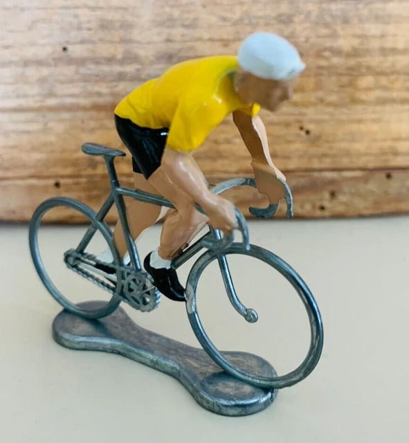 Modellino Metallo 1:43 Ciclista Tour De France Maglia Gialla Atlas - Nuovo In Blister