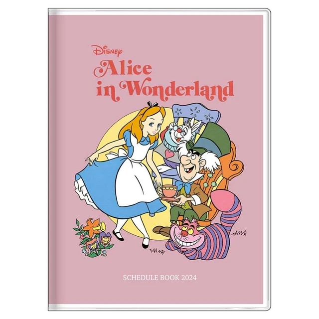 DISNEY ALICE IN Wonderland B6 Diary Planner 2024 Schedule Book Weekly