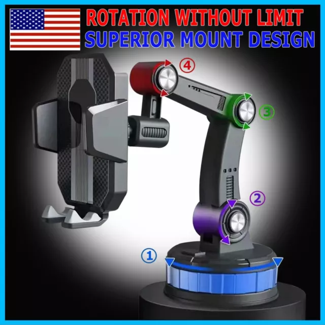 Car Truck Mount Phone Holder Stand Dashboard/Windshield For Universal Cell Phone