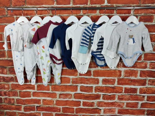 Baby Boys Bundle Age 0-3 Months White Co Next Etc Babygro Bodysut Sleepsuit 62Cm