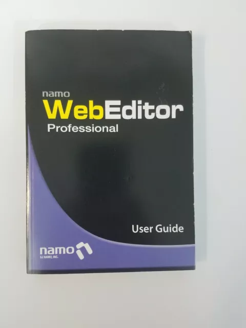 Namo 2006 Web Editor Professional and 2006 Free Motion User Guide Only Manual