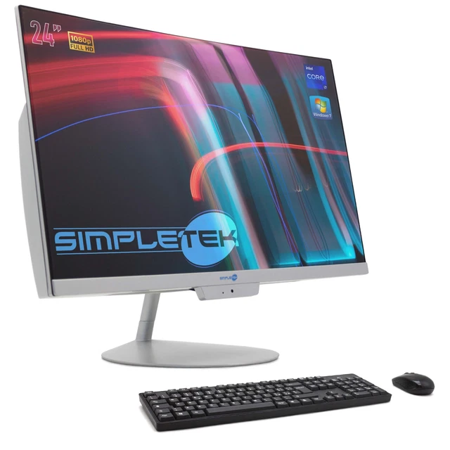 Aio Tout en Un i7 24 " Full HD Victoire 7 RAM 16GB SSD 2TB Ordinateur PC Dur