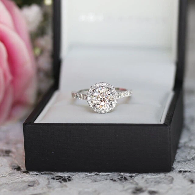 Anello Fidanzamento Oro Giallo 10 Carati Con Diamante Vero 1 Carato, Wholesale Diamonds