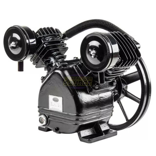 2 HP Air Compressor Pump Single Stage V Style Twin Cylinder 2 Piston