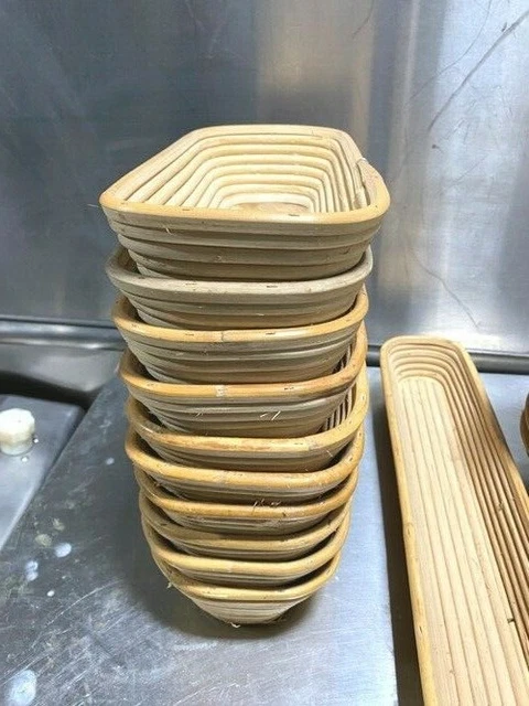 Bread Baskets/ 1 LB French Loaf/ Hand made Wood Set of 10 Units Bread Baskets/ 1 LB French Loaf/ Hand made Wood Set of 10 Units