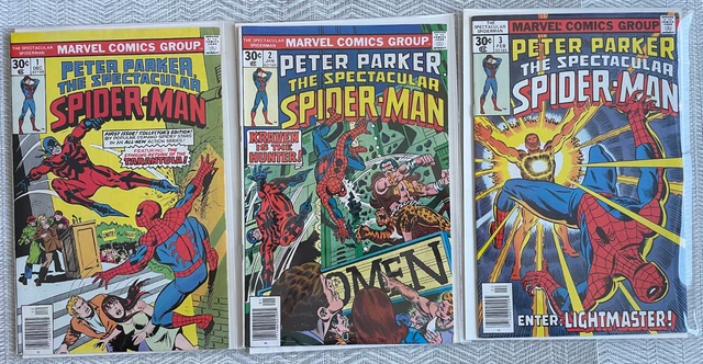 Marvel Peter Parker Spectacular Spider-Man #1 , #2 , #3 - NM