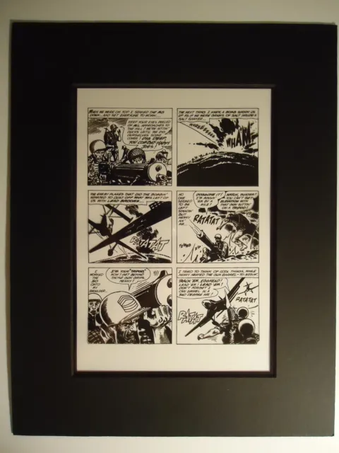 1960 Our Army At War # 101 Page 12 Joe Kubert  Sgt. Rock  Art Production Acetate