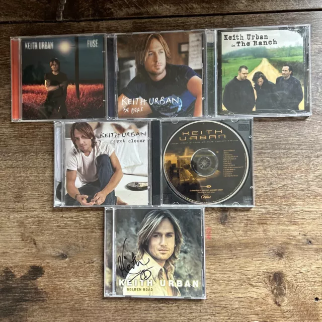 KEITH URBAN - 6 CD LOT - Golden (Autographed Signed) Fuse Here Ranch Closer Love