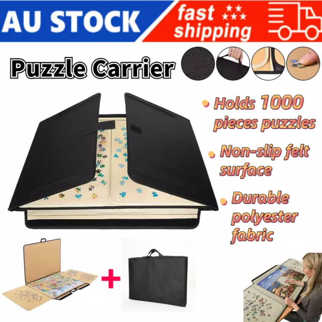 Portable Jigsaw Puzzle Board Mat Holds up to 1000 Pieces Puzzle Surface Holder