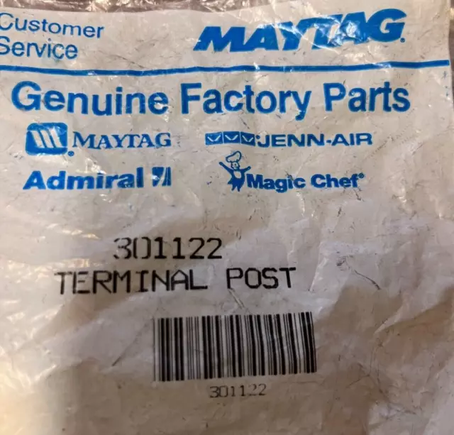 maytag 301122 Terminal Insulation post