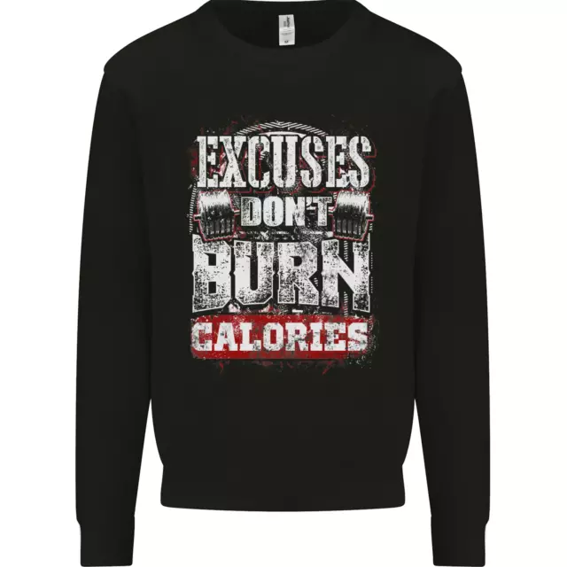 Excuses Calories Gym Training Top Funny Mens Sweatshirt Jumper