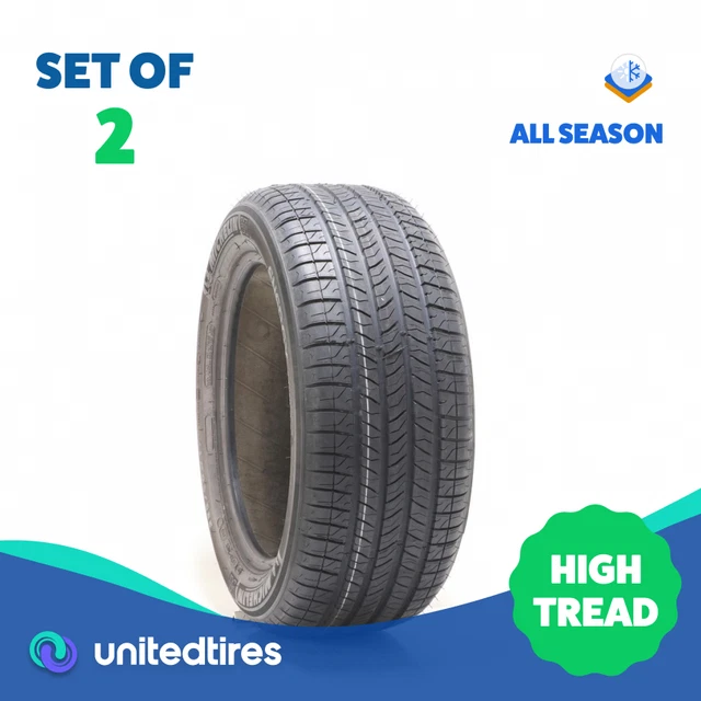 Set of (2) Driven Once 235/50R17 Michelin Energy Saver A/S 96H - 9/32