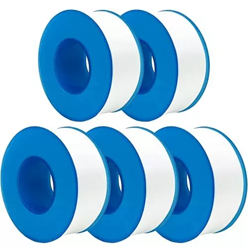5 Rolls Premium Teflon Tape Plumbing Plumbers Tape for leaks PTFE Tape Th