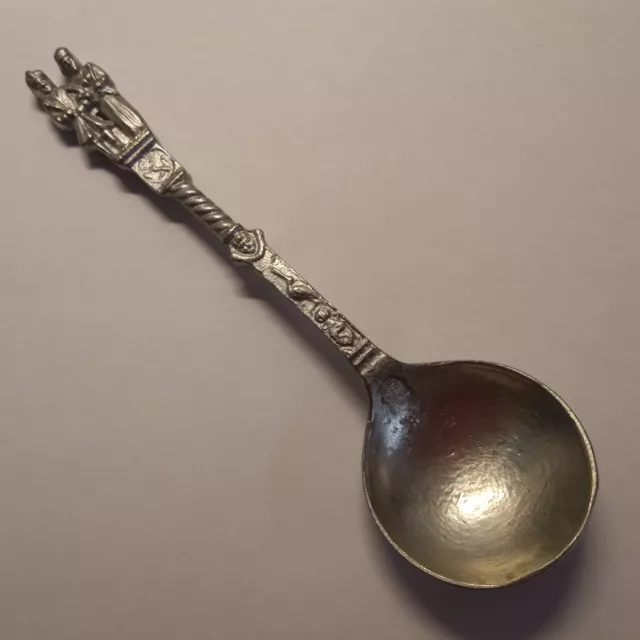 Collectable Vintage Rein Zinn German Pewter Wedding Spoon 7"