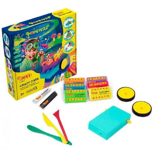 Set di Plastilina Jovi Crazy Cars Monsters Multicolore [1 Pezzi]