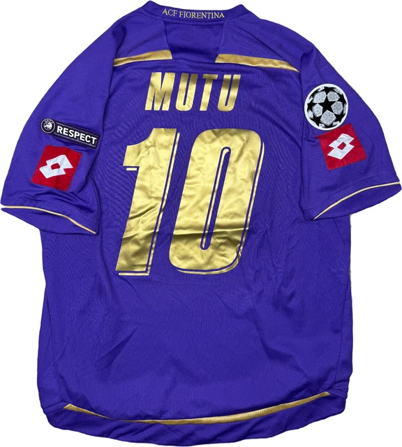 MAGLIA CALCIO FIORENTINA vintage MUTU Lotto TOYOTA 2009 2010
