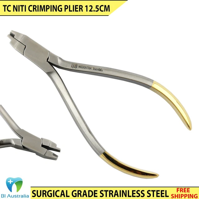 Dental Orthodontic Crimpable Arch wire Placement Dental Hook Crimping Plier TC