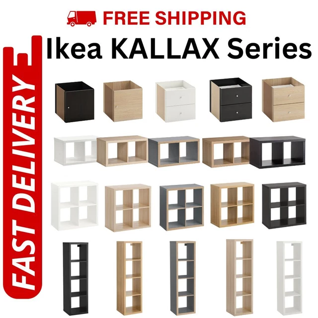 IKEA BOOKCASE KALLAX storage unit drawers cube storage unit All Colours