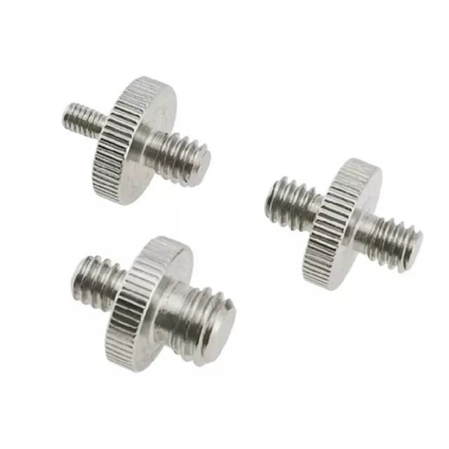 "Trípode adaptador roscado macho de 1/4"" macho a 3/8"" adaptador de tornillo doble macho Ada SN❤